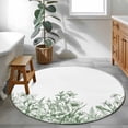 thumbnail image 3 of Round Rugs 3Ft, Green Spring Floral Round Area Rug Washable Indoor Throw Carpet, Watercolor Botanical Summer Vintage Small Non Slip Circle Rug for Bedroom Living Room Home Decor Aesthetic, 3 of 8