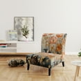 thumbnail image 2 of Designart "Peach Blossoming Abstractions II" Upholstered Abstract Botanicals Accent Chair and Modern & Contemporary Arm Chair - Multiple Color & Pattern, 2 of 7