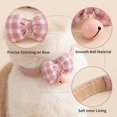 thumbnail image 6 of Pet Collar Bow Tie, Detachable Checkered Plaid Bowtie Accessory for Cat Collars, Cute Clothes for Small Dogs, Holiday Attire, Easter & Valentines Day Gifts for Pets Black Size:M, 6 of 6
