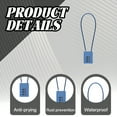 thumbnail image 3 of MELIVO Bike Lock,11.81" Bike Lock For Kids,Cable Bicycle Lock Kids Bike Lock,Blue, 3 of 7