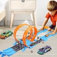 thumbnail image 3 of Car Loop Track Set High Speed Colossal Crash Track Set Inertia Car Toy for Boys, 3 of 10