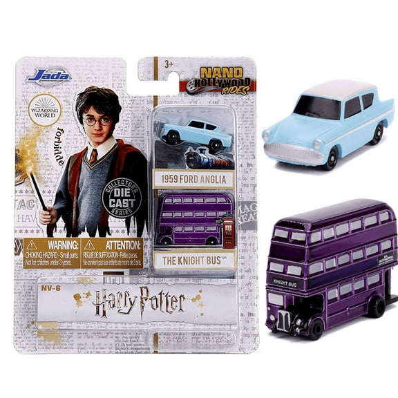 "Harry Potter" 2 piece Set "Nano Hollywood Rides" Diecast Models by Jada