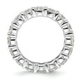 thumbnail image 2 of Diamond2Deal 14K Or Rose 3 cttw Diamant Éternité Complète pour Femmes Taille 8, 2 of 7