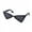 Black White, variant on Walbest Cat Sunglasses Triangle Shape Stylish Cool Pet Hippie Cute Funny Pet Sunglasses Dog Cat Cosplay Party Costume Photo Props
