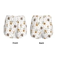 thumbnail image 3 of Rateoe Bees And Flowers Printed 2 in 1 Women's Workout Shorts for Athletic Gym Running Shorts with Phone Pockets-X-Large, 3 of 7
