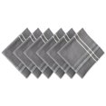 thumbnail image 1 of Design Imports Ensemble de 6 Serviettes à Rayures Françaises en Chambray Gris, 1 of 1