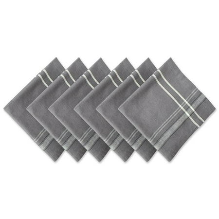 

Gray Chambray French Stripe Napkin Set of 6