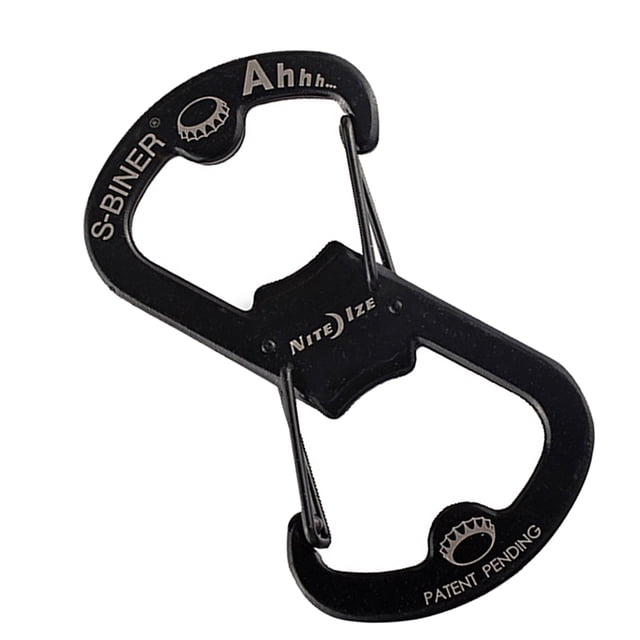 Mosqueton Destapador de Acero Inoxidable AHHH Negro Nite Ize SBO-03-01