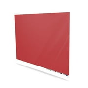 Ghent ARIASN45RS Aria Low Profile Non-Magnetic Glass Whiteboard, 4 x 5 ft. - Rose