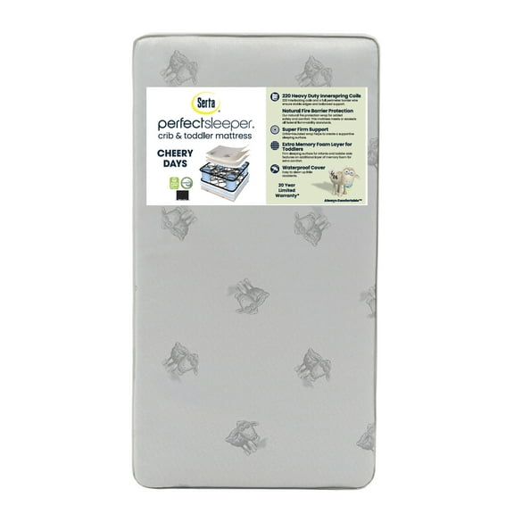 Serta Perfect Sleeper Cheery Days Crib and Toddler Mattress