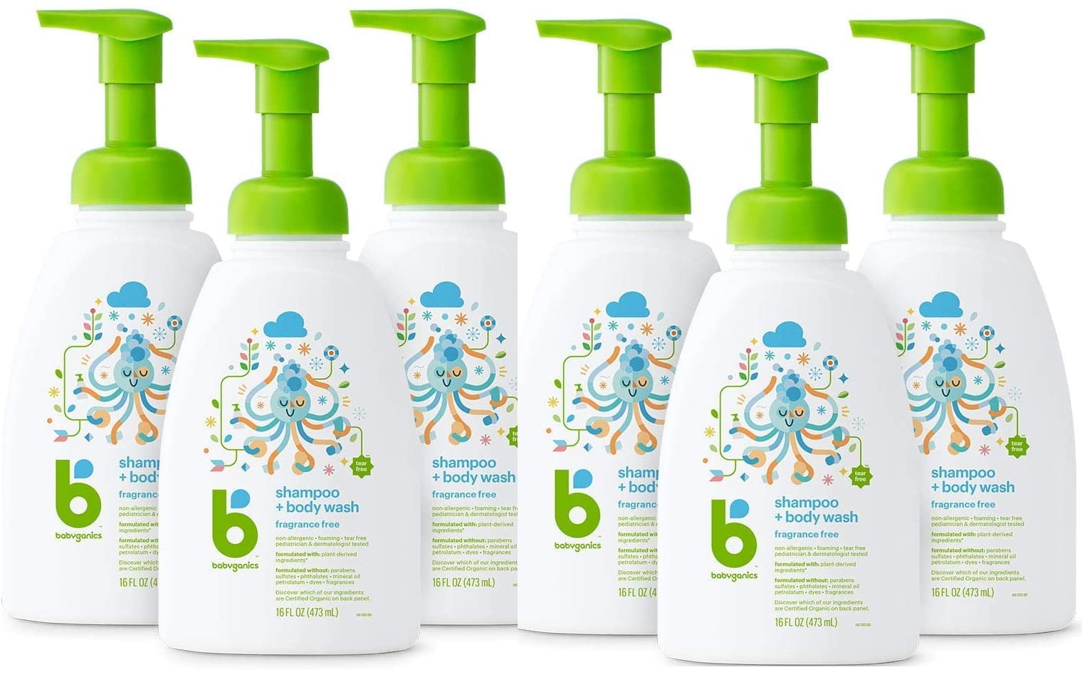 Babyganics shampoo and cheap body wash walmart