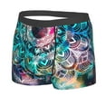 thumbnail image 2 of Disketp Watercolor Mandala Men'S Boxer Briefs,Soft And Breathable Cotton Underwear With Comfortflex Waistband, 2 of 9