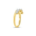 thumbnail image 4 of FB Jewels 14kt Yellow Gold Womens Round Diamond Solitaire Enhancer Wedding Band 3/4 Cttw Size 5, 4 of 4
