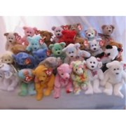 ty beanie babies - 10 different bears lot - great for birthday parties, favors, easter baskets, stocking stuffers etc