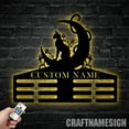 thumbnail image 4 of Craftnamesign Custom Metal Cat On The Moon Medal Hanger Wall Art, Cat Metal Display Rack For Award, 4 of 5