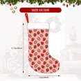 thumbnail image 4 of Balery Strawberries Pattern Christmas Stockings with Initials, 18" Large Knit Christmas Stocking,Xmas Stocking for Kids, Holiday and Family Stocking, 4 of 7