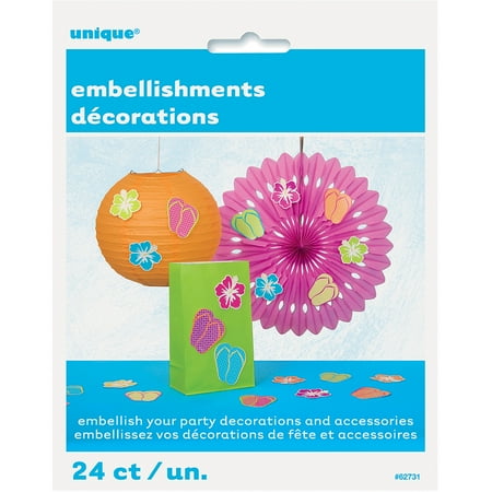 Summer Party Embellishments, 24-Count