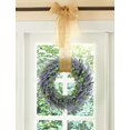thumbnail image 2 of Coolmade Artificial Wreath, Door Wreath 17" Lavender Spring Wreath Nearly Natural Round Wreath for the Front Door, Home Décor, 2 of 5