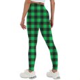 thumbnail image 3 of gbyLJF Womens Workout Yoga Pants Plaid Printed High Waisted Tight Pants Stretchy Butt Lifting Leggings for Women, 3 of 7