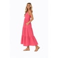 thumbnail image 2 of Women's Air Flow V Neck Tiered Maxi Dress with Pockets Casual Loose Fit Dress, 2 of 5