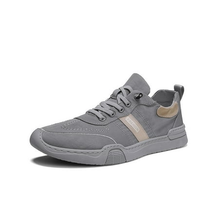

Tenmix Men Lightweight Walking Shoes Driving Nonslip Round Toe Sports Breathable Casual Shoe Grey 9
