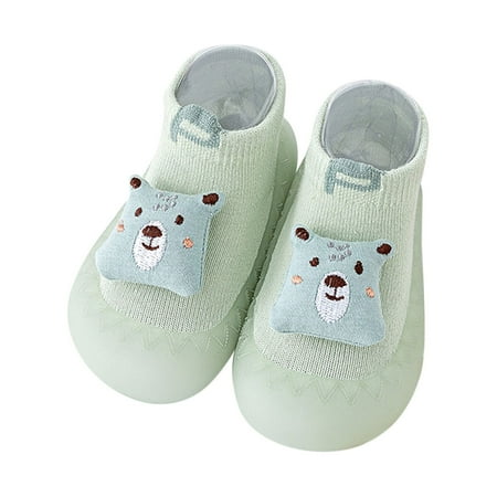 

Hbdhejl Soft Shoes For Baby Toddler Boys Girls Animal Cartoon Socks Shoes Warmthe Floor Socks Non Slip Prewalker Shoes 0-6 Months