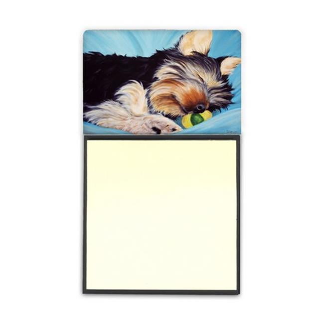 Multicolor Carolines Treasures AMB1075SN Naptime Yorkie Yorkshire Terrier Sticky Note Holder Large