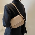thumbnail image 4 of Bolso de hombro Salvador para mujer cruzado pequeño de piel sintética Caqui, 4 of 10