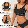 thumbnail image 2 of PoseFree Womens Seamless Wireless Supportive Bra Push Up Comfort Soft No Underwire Full Coverage T-Shirt Bra, 2 of 5