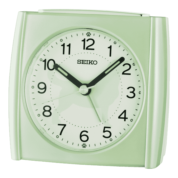Seiko QHE209MLH Alarm Clock, Green