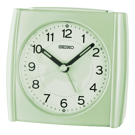 Seiko QHE209MLH Alarm Clock, Green