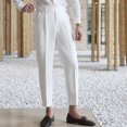 thumbnail image 2 of Pantalones de trabajo para hombre, trajes fluidos para oficina, pantalones holgados drapeados para hombre, ropa barata, ofertas, reseñas coreanas, muchos vestidos de verano 2024, primavera, 2 of 4