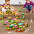 thumbnail image 5 of Flower Building Block Set - 322 PCS Flower Garden Toy Set for Girls, STEM Educational Kids Toys, Brain Development Preschool Kindergarten Toy for Girls 3-8, 5 of 7