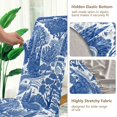 thumbnail image 5 of Yayeee 2 Pack Dining Chair Covers Stretch Parson Chairs Slipcovers Seat Protector, Blue Garden Pattern, 5 of 6