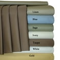 thumbnail image 2 of 22 inch Extra Deep Pocket Sheets Soft 100% Cotton 300 Thread Count Sheet Set- Queen - Ivory, 2 of 2
