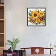 thumbnail image 2 of (XD098) Pintura Papel Mariposa Y Girasol Con Diamante Parcial Serie Flores Y Plantas Resina Con Forma Especial 30x30CM, 2 of 9