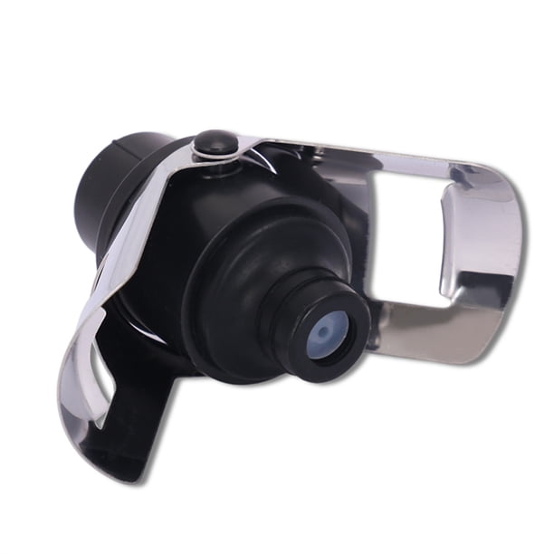 Inteprter Tapón de acero inoxidable para vino y champán, tapón sellador para botellas, restaurante, Hotel, cocina, tapas herméticas selladas, Barra de herramientas Negro Inteprter HA008955-03