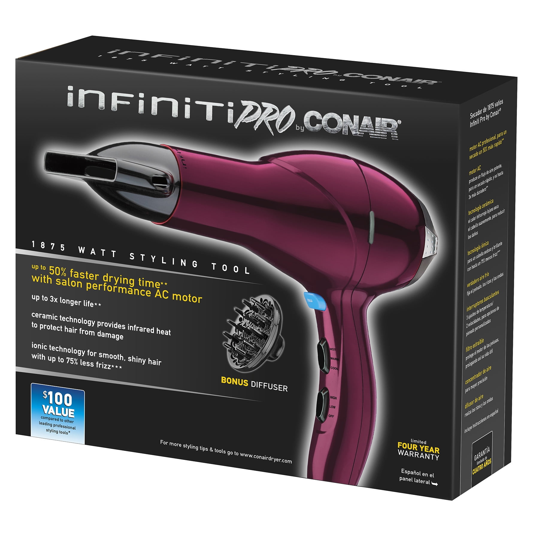 Infiniti pro conair purple cheap