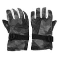 thumbnail image 1 of Slatcetga Guantes de esquí antideslizantes acolchados engrosados correas de hebilla ajustables guantes de snowboard impermeables para invierno gris, 1 of 8
