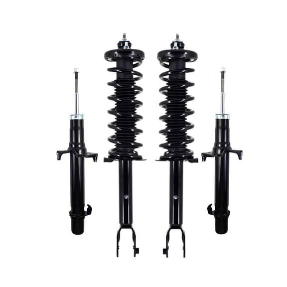 Set 4 Front Strut-Rear Quick Complete Strut-Coil Spring For 2012 Honda Crosstour V6 EX-L AWD