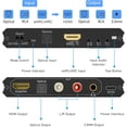 thumbnail image 2 of KSRplayer Extractor de Audio HDMI eARC/ARC con Convertidor Digital a Analógico – Salida Óptica, L/R y Estéreo de 3.5mm para HDTV, Barra de Sonido, Amplificador, Altavoz, Audífonos, 2 of 14