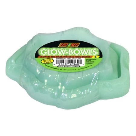 Zoo Med Glow-in-the-Dark Combo Reptile Food & Water Dish