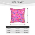thumbnail image 4 of ZNDUO Magenta Candy Cartoon Pattern Throw Pillows for Couch-Indoor Decorative Pillows,16"x16", 4 of 8