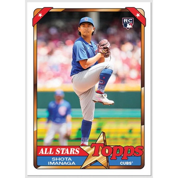 2024 Topps Throwback Thursday Shota Imanaga #93 Rookie Trading Card Chicago Cubs MLB Chicago Cubs MLB Baseball Trading Card