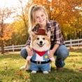 thumbnail image 7 of Funny Cowboy Dog Costume, Standing Pet Outfit with Hat and Denim Vest, Western Party Cosplay Apparel, for Small Medium Dogs Puppies Cats Photo Prop Dress Up, 7 of 7