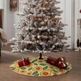 thumbnail image 4 of Fotbe Leaves Avocado Pattern Christmas Tree Skirt, Tree Skirts Plush Christmas Decorations, Christmas Tree Skirts Xmas Decorations Holiday Party Decor-48", 4 of 6