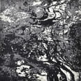 thumbnail image 1 of Ahgly Company Machine Washable Indoor Square Industrial Modern Dark Goldray Area Rugs, 7' Square, 1 of 7