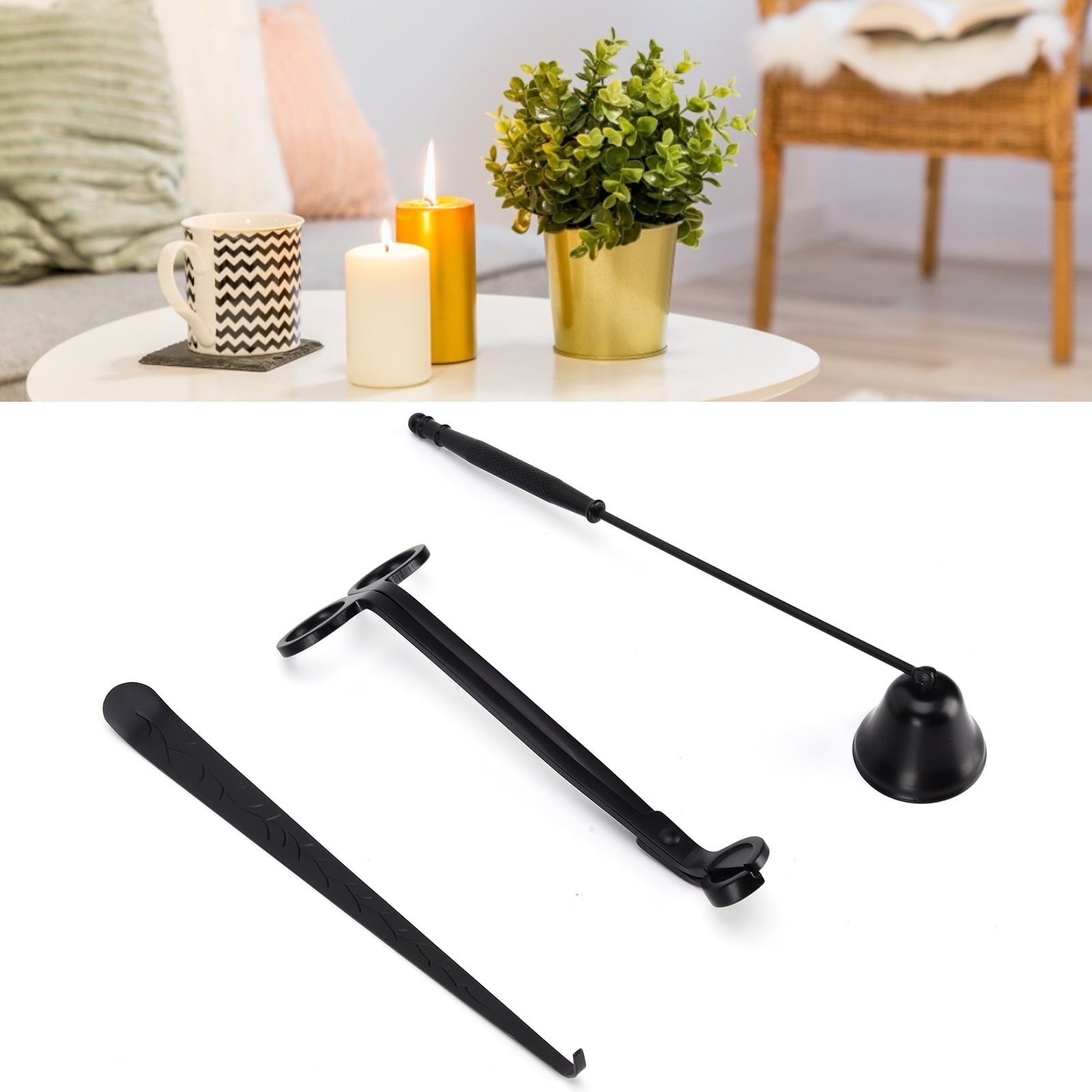 QUMENEY Éteignoir De Bougie Durable - Éteignoir De Mèche Avec Longue