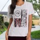 thumbnail image 5 of Tops De Verano Blusa superior patriótica para mujer, atuendo diario informal, vacaciones (gris M) Cgtredaw Para estrenar, 5 of 6