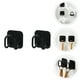 thumbnail image 3 of 2 ganchos de esponja de acero inoxidable sin perforaciones para pared (negros), 3 of 7